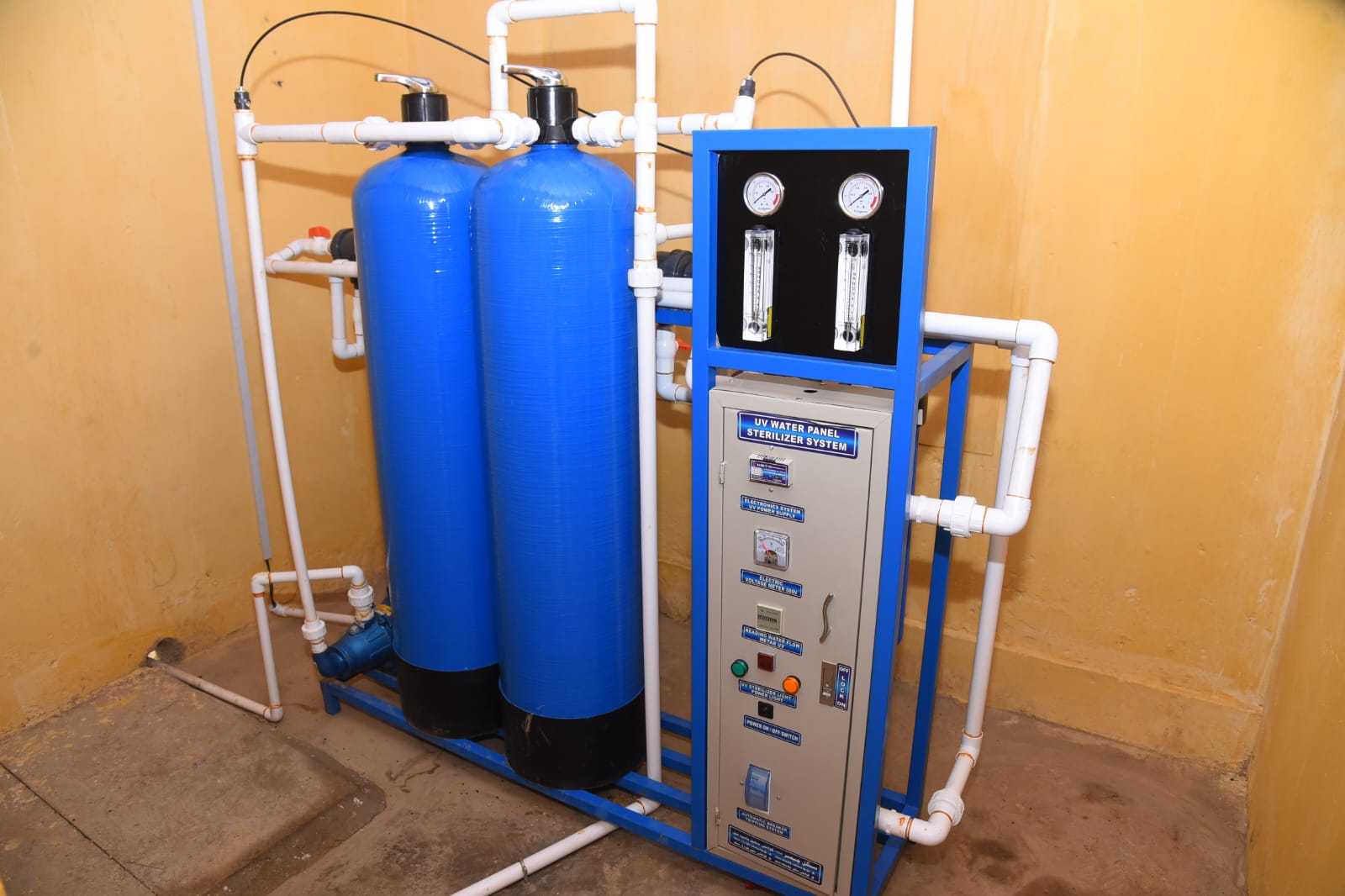 RO water filtration plant installed by Power Ninety9