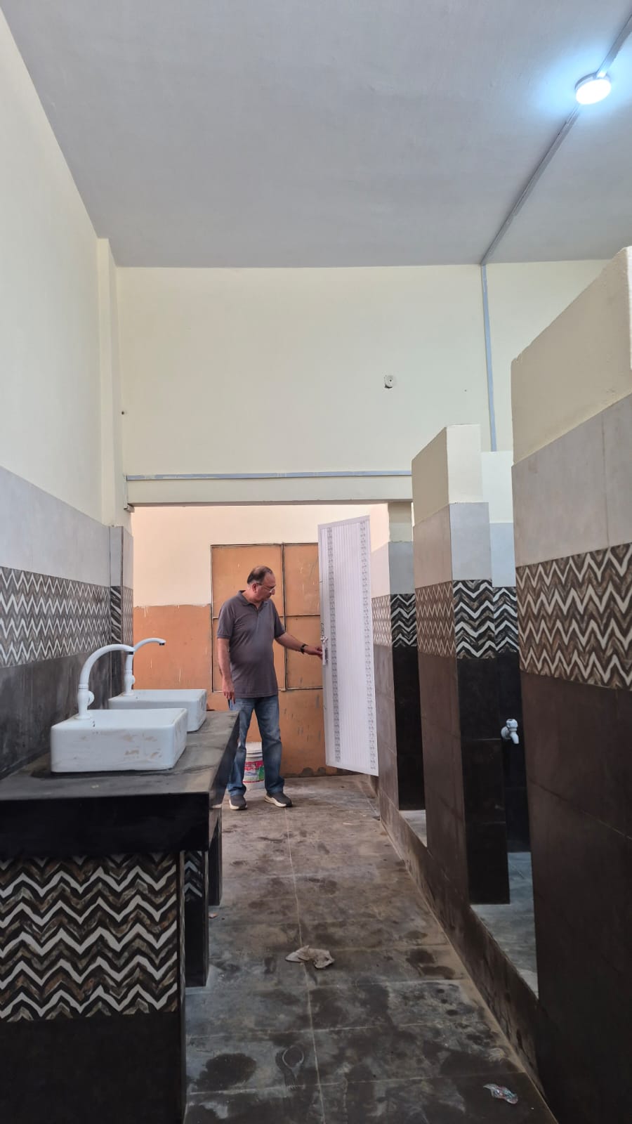 School washroom built by Power Ninety9